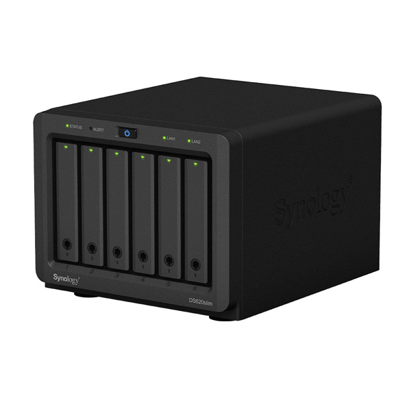 thiết bị nas synology diskstation ds620slim side