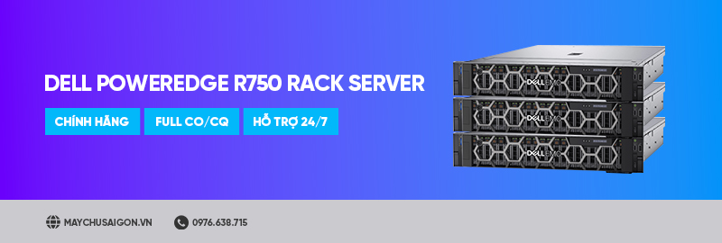 máy chủ dell poweredge r750 rack server banner