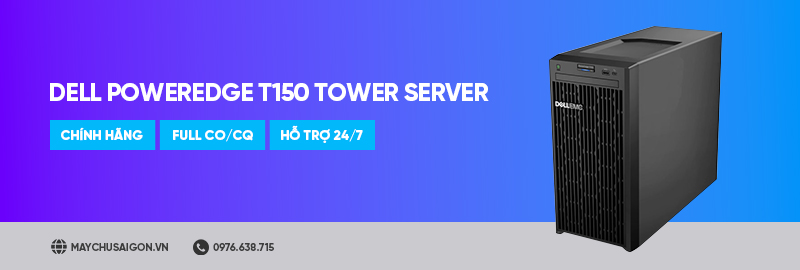 máy chủ dell poweredge t150 tower server banner