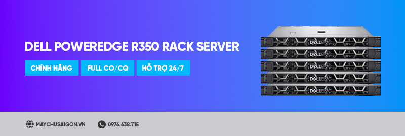 máy chủ dell poweredge r350 rack server banner