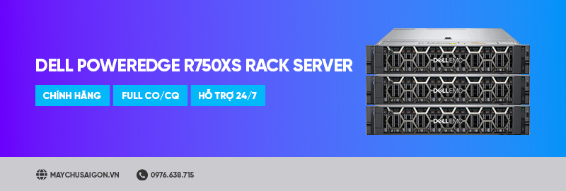 máy chủ dell poweredge r750xs rack server banner