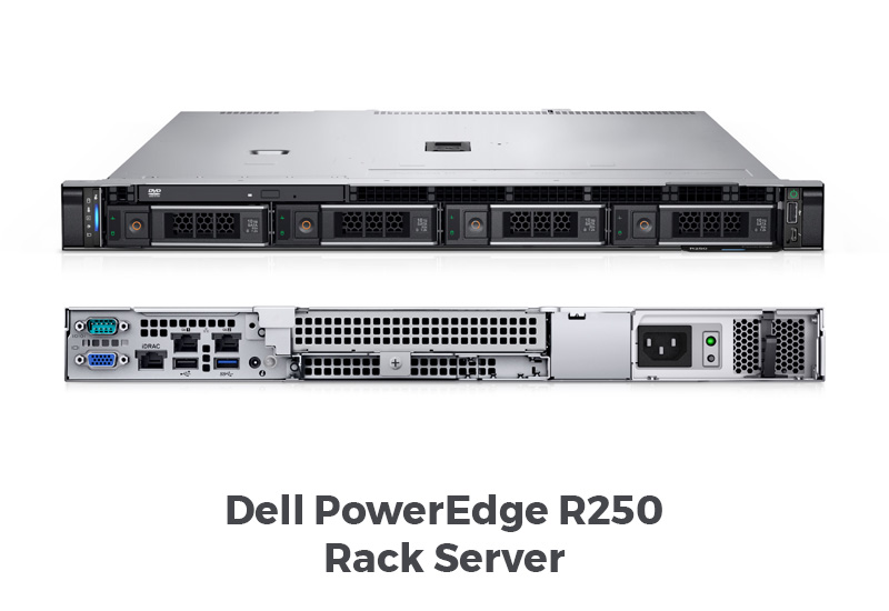 server dell poweredge r250 rack server dell r250