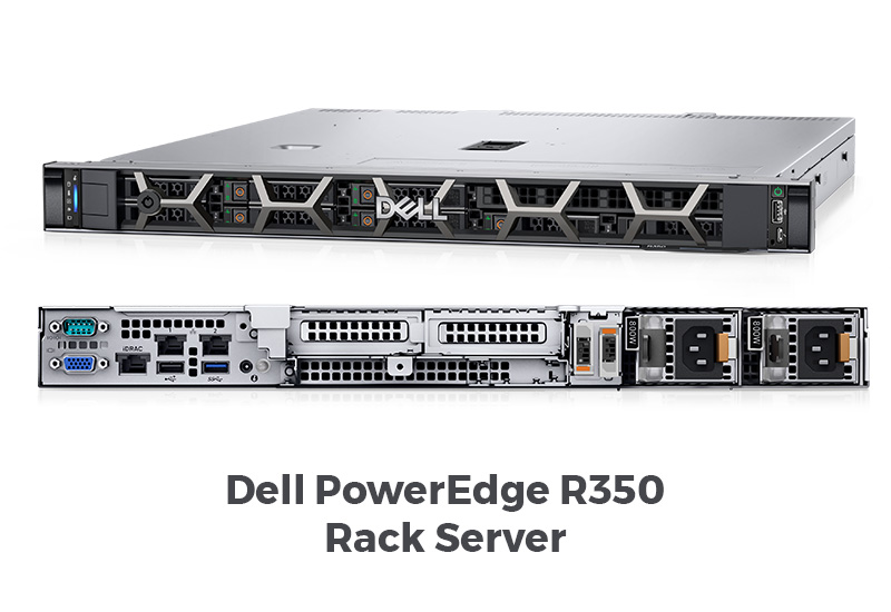 server dell poweredge r350 rack server dell r350