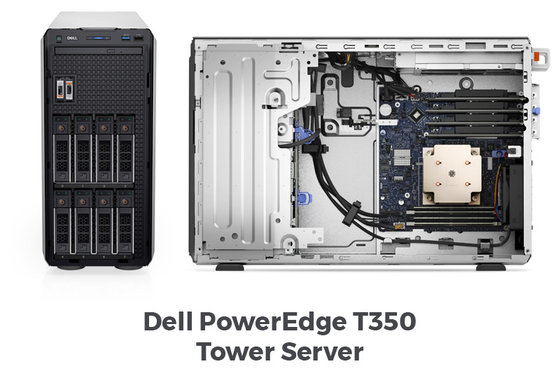 server dell poweredge t350 tower server dell t350