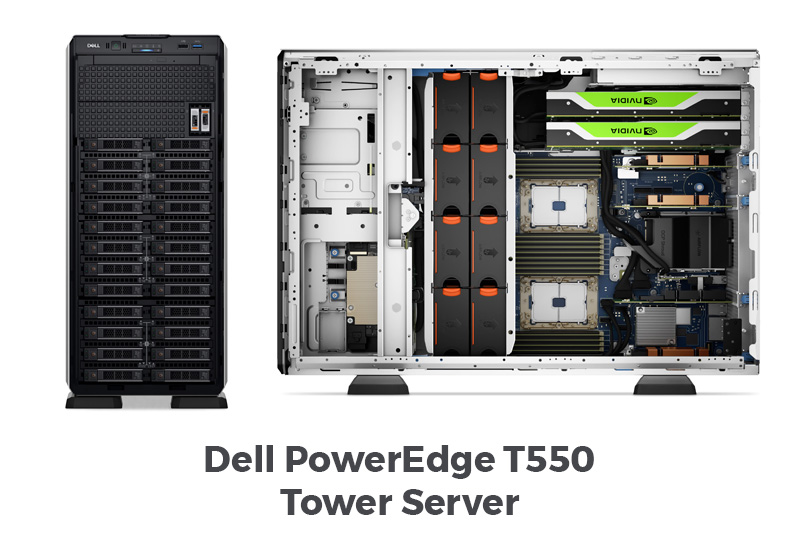 server dell poweredge t550 tower server dell t550