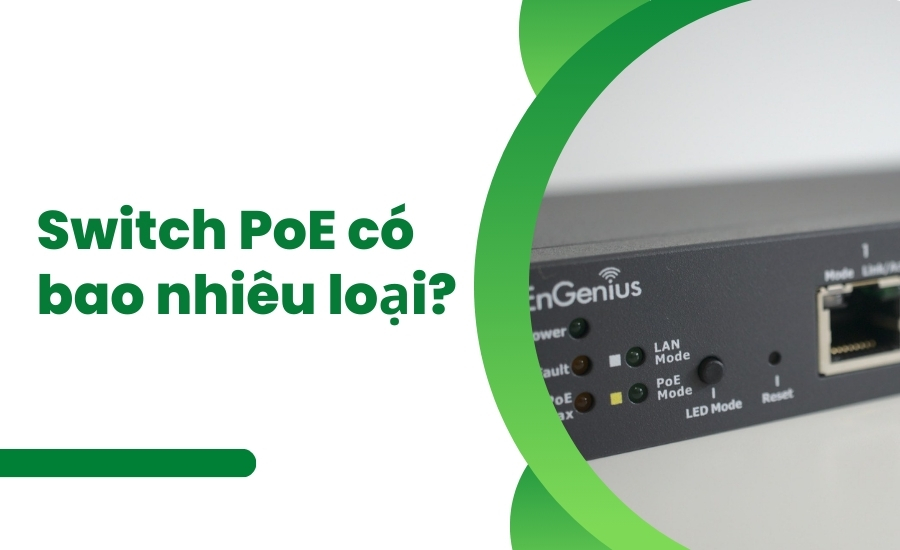 Switch PoE có bao nhiêu loại?