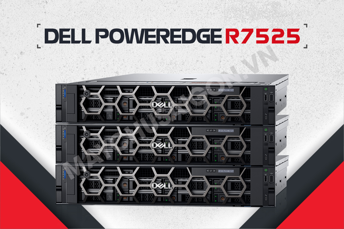 server rack 2u bán chạy nhất dell poweredge r7525