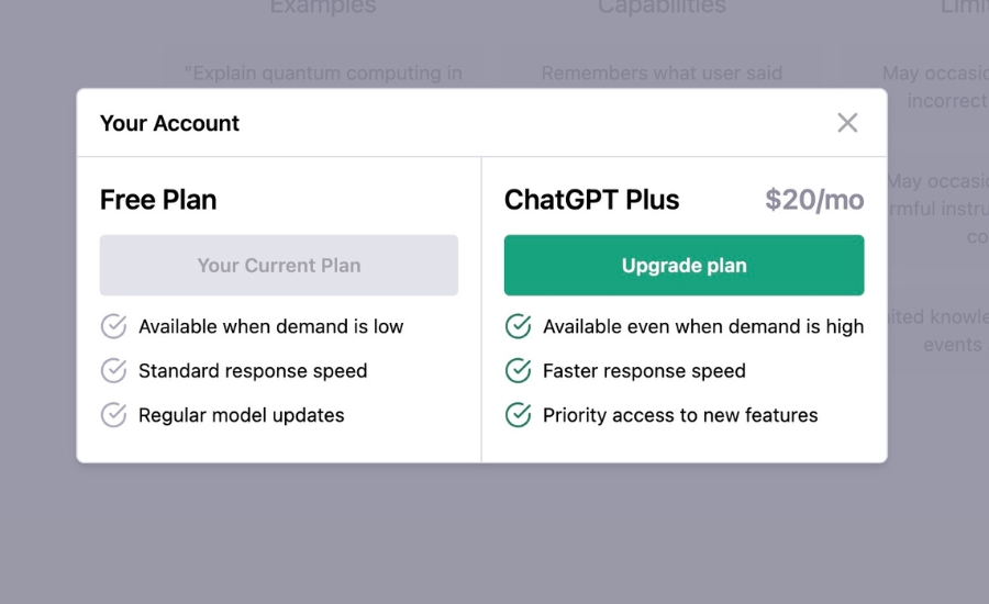 gói ChatGPT Plus giá bao nhiêu