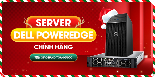 server dell poweredge chính hãng banner noel 2024