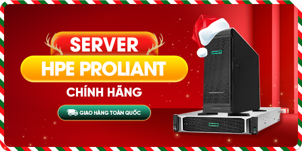 server hpe proliant chính hãng banner noel 2024