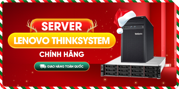 server lenovo thinksystem chính hãng banner noel 2024