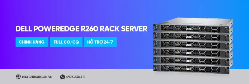 máy chủ dell poweredge r260 rack server banner