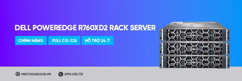 máy chủ dell poweredge r760xd2 rack server banner