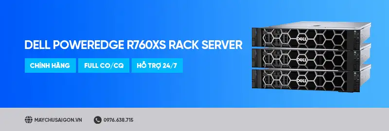 máy chủ dell poweredge r760xs rack server banner