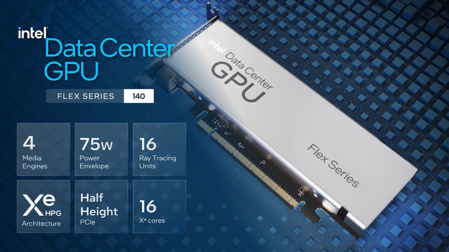 intel data center gpu flex 140 specification