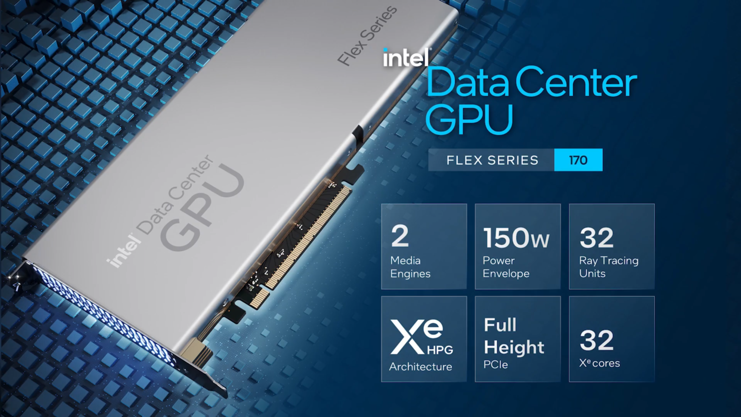 intel data center gpu flex 170 specification