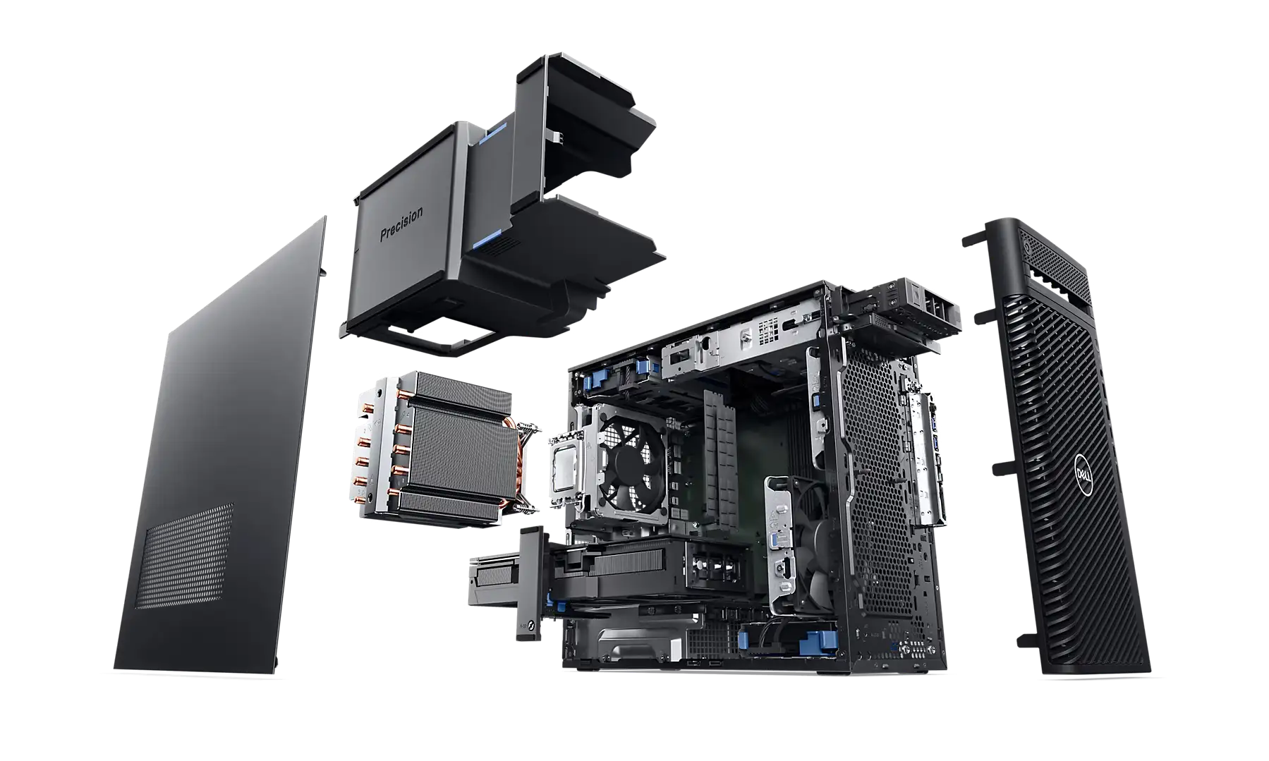 máy trạm dell precision 3680 tower workstation exploded view