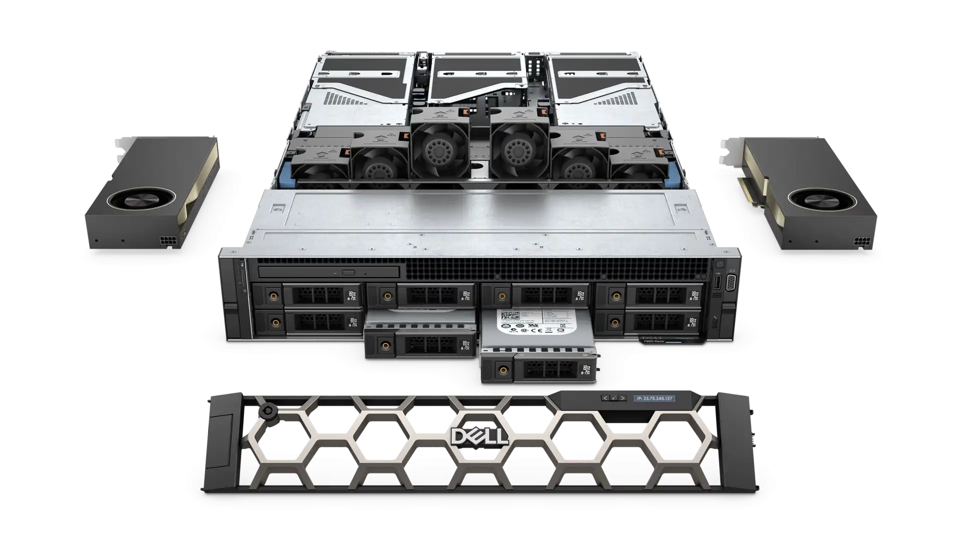 máy trạm dell precision 7960 rack workstation exploded view