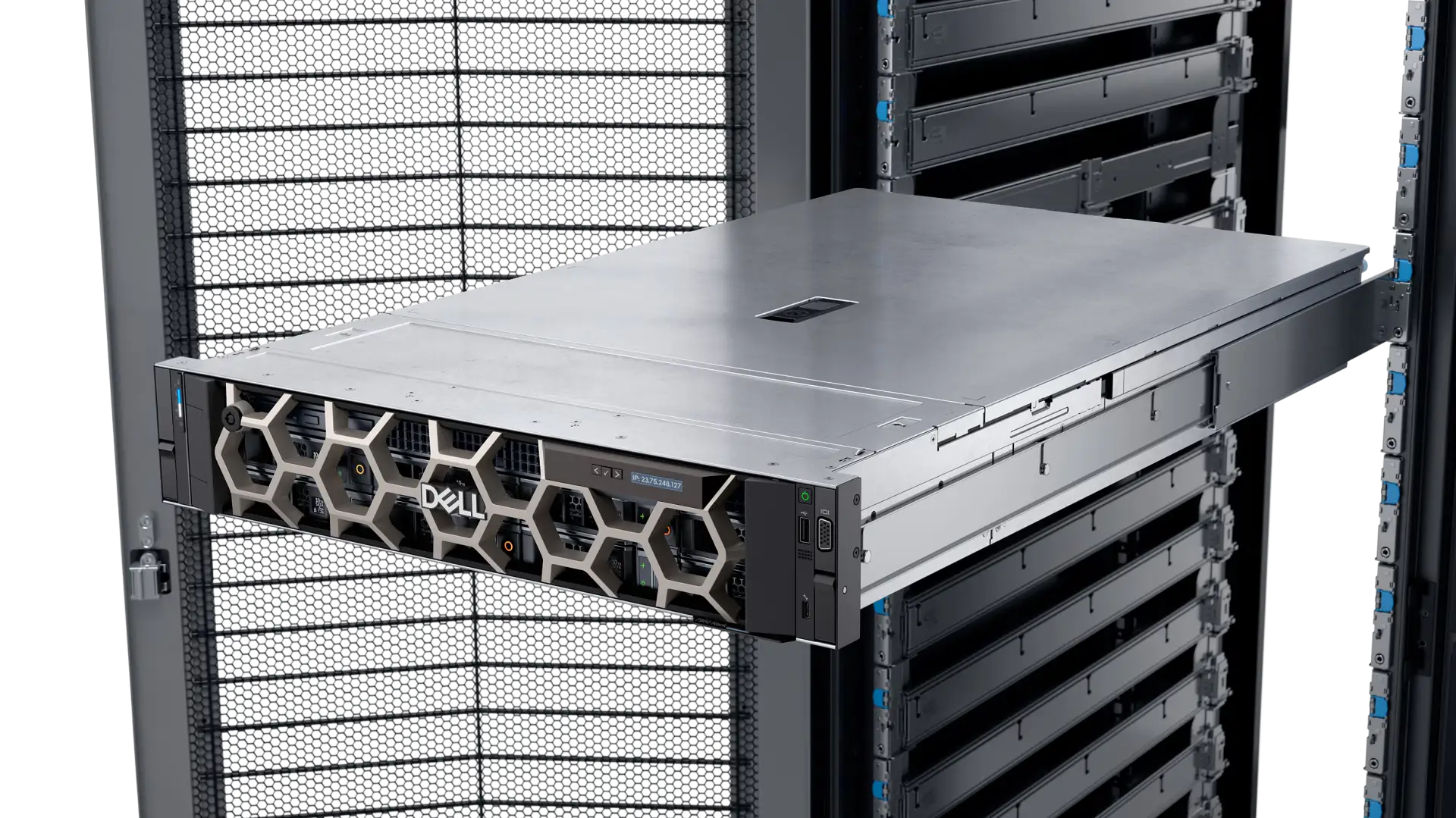 máy trạm dell precision 7960 rack workstation trên tủ rack