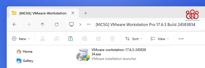bước 1 chuẩn bị và khởi chạy file cài đặt vmware workstation pro 17