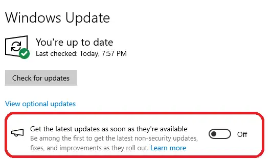 get the latest updates as soon as they're available