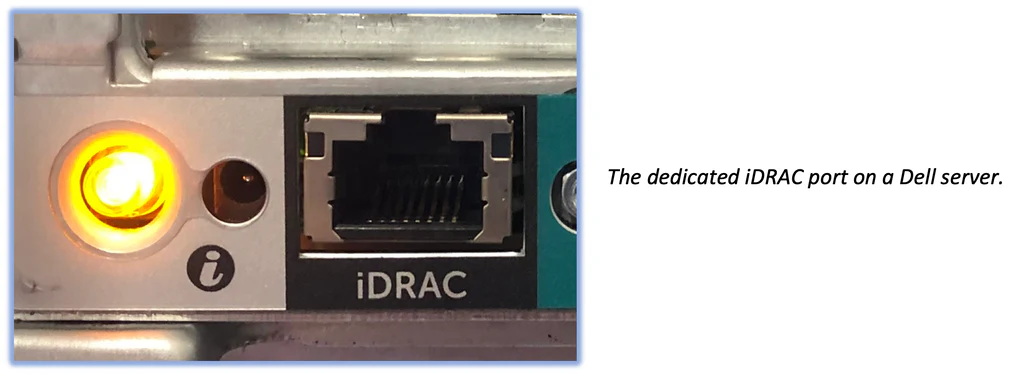idrac port on server dell