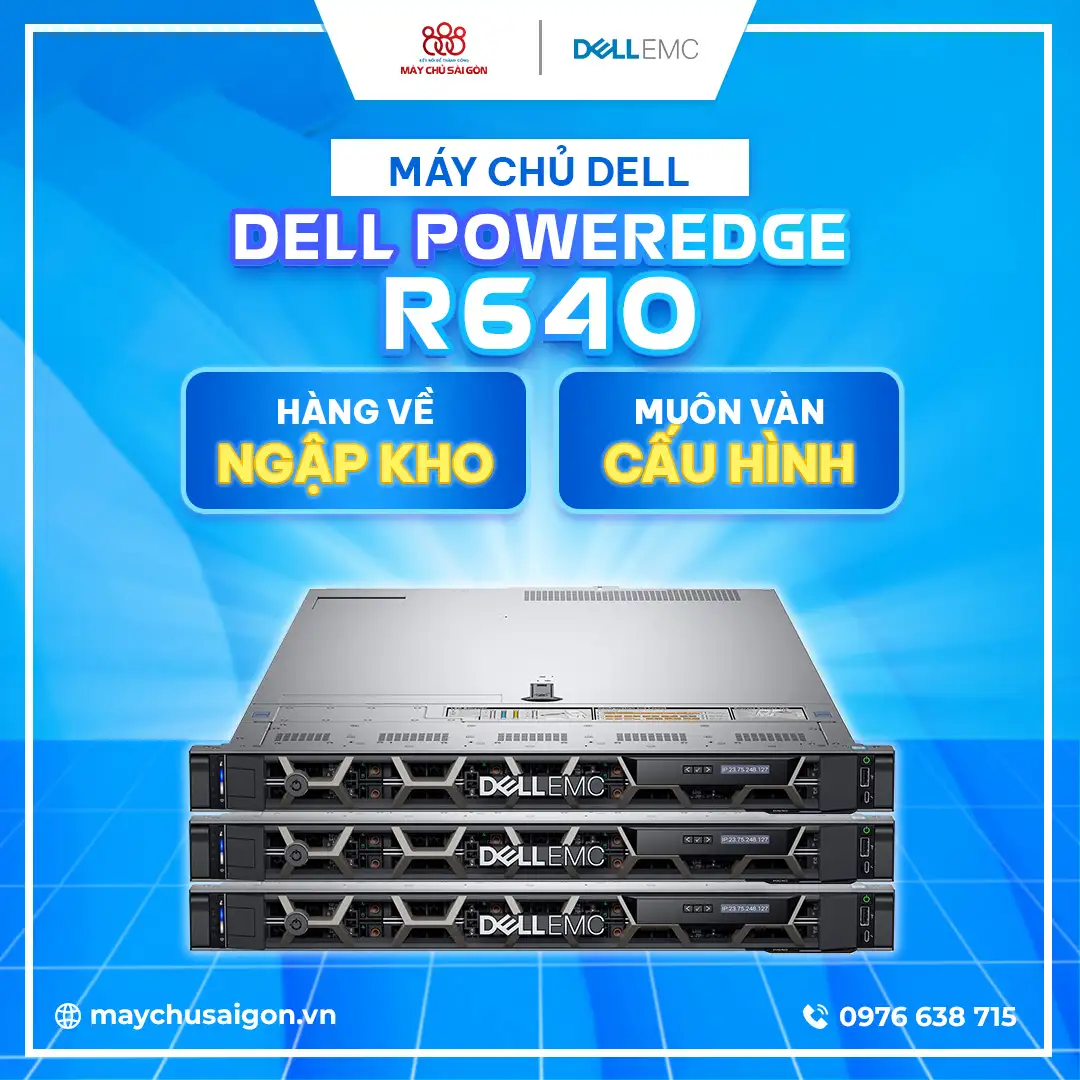 máy chủ dell poweredge r640 rack server banner