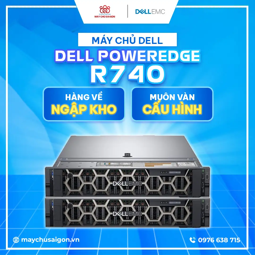 máy chủ dell poweredge r740 rack server banner