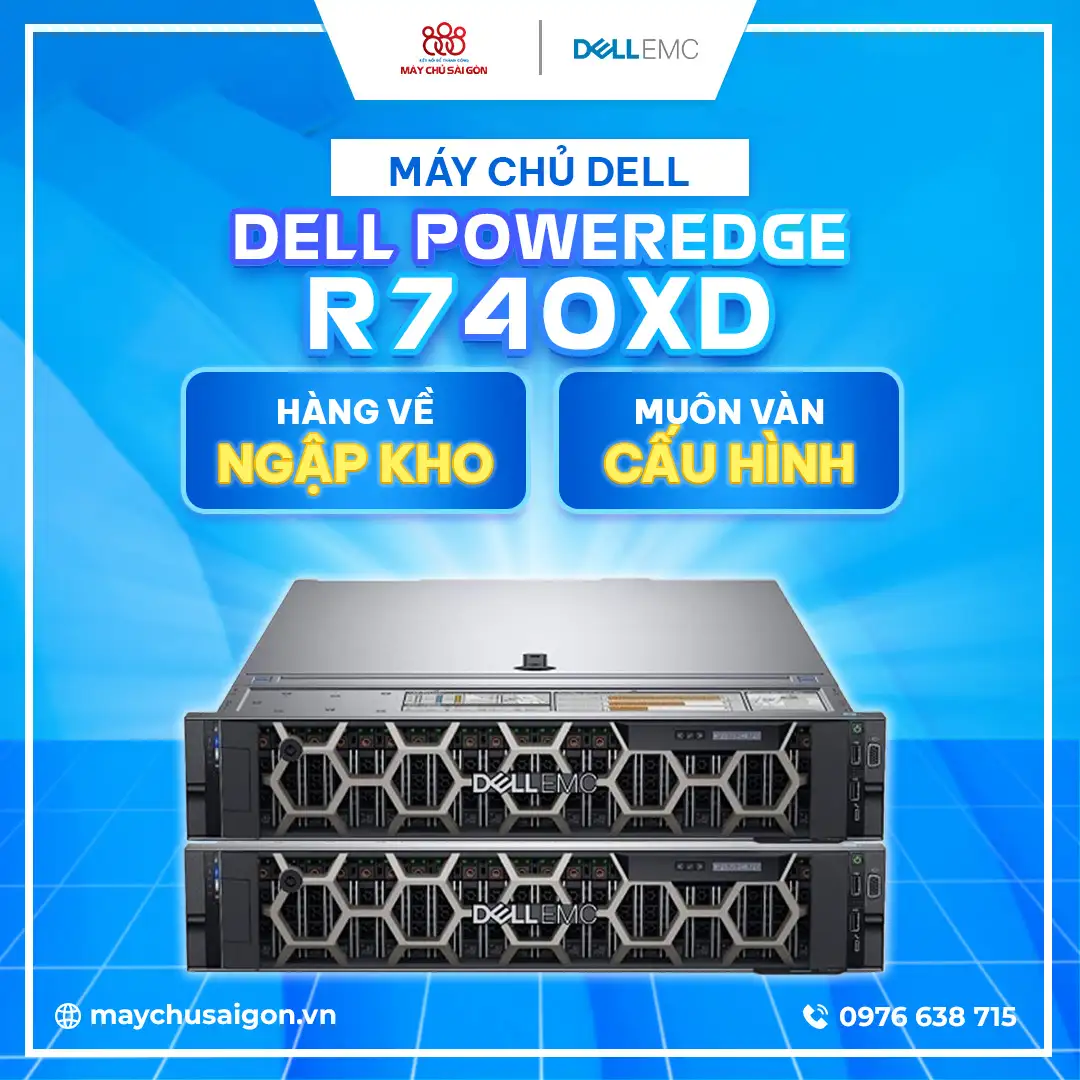 máy chủ dell poweredge r740xd rack server banner