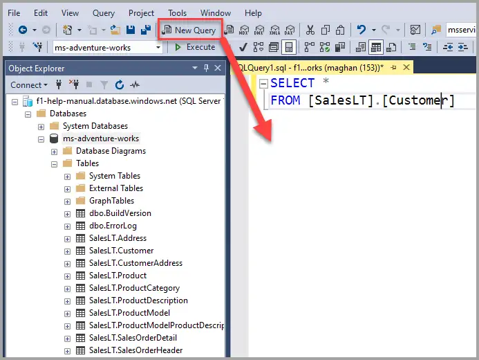 sql server management studio ssms query editor