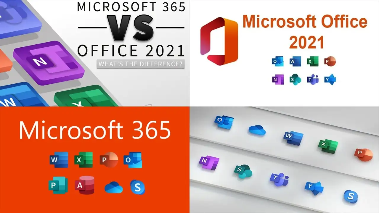 tải office 2021 vs microsoft 365