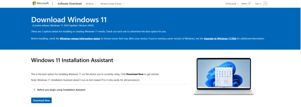 windows 11 installation assistant