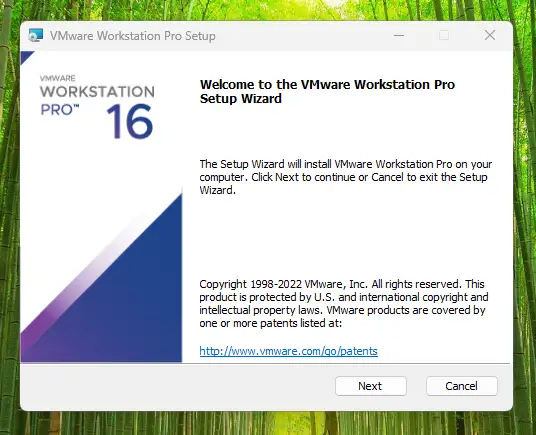 hướng dẫn cài đặt vmware workstation 16 pro bước 2