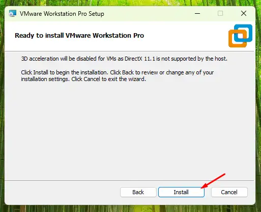 hướng dẫn cài đặt vmware workstation 16 pro bước 5