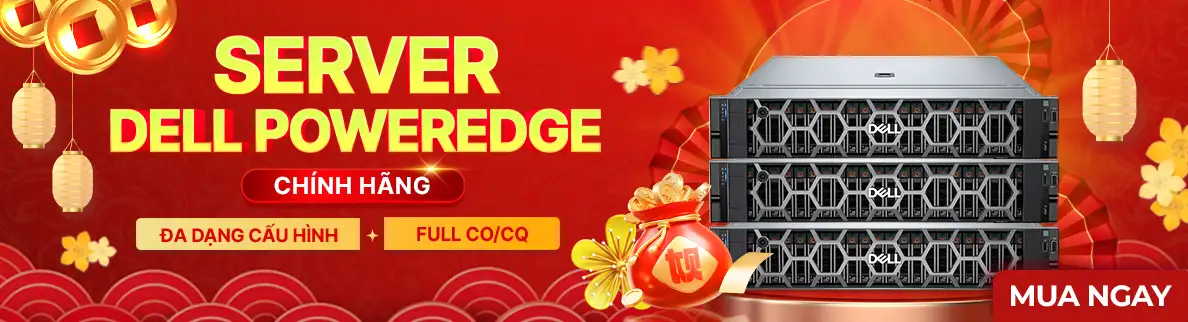 máy chủ server dell poweredge banner tết 2026